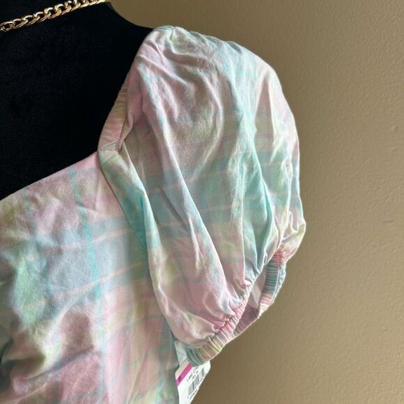 NWT Medium Women's Abound Top Button Tie Front - Picture 4 of 8